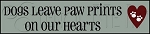 002 * Dogs Leave Paw Prints Stencil 5.5x24