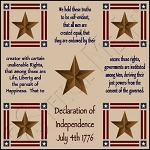 1001 * Declaration Of Independence Floor Cloth 24x24