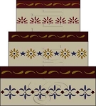 1010 * Colonial Accent Shaker Box Stencil Set