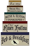 1286 * Old Raven Hollow Bed & Breakfast Shaker Set
