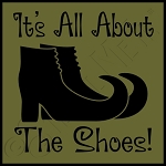1367 * It's All About The Shoes Halloween Stencil 7.25x7.25