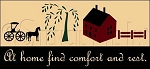 1372 * Comfort And Rest Stencil 9.25x20