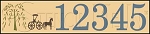 1495 * Amish Buggy Address Stencil Set