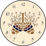 1516 * Berry Basket Clock Stencil 11.25x11.25