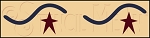 1638 * Star & Squiggle Wall Border Stencil 6x24
