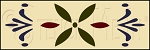 1677 * Colonial Design Stencil 8x24