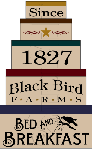 1903 * Black Bird Farms Shaker Stencil Set