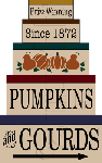 1904 * Pumpkins And Gourds Shaker Stencil Set