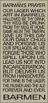 2478 * Barmans Prayer Typography Stencil 11.25x24