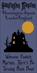 248 * Hauntington Mansion Halloween Stencil 9.25x18