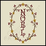 2655 * Noel Wreath Stencil 7.25x7.25