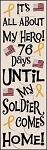 2719 * Soldier Comes Home Countdown Stencil 11.25x36
