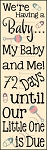 2724 * Were Having A Baby Countdown 11.25x36