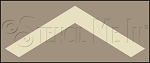 2914 * Large Chevron Wall Border Stencil 10x24