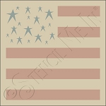 2951 * Americana Background Stencil