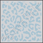 3166 * Leopard Print Background Stencil