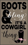 3172 * Boots & Bling Stencil 11.25x18