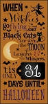 3250 * Days Until Halloween Countdown 11.25x24