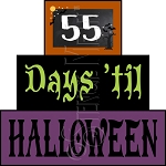 3345 * Days Til Halloween Countdown Stencil Block Set