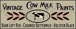 343 * Vintage Cow Milk Paints Stencil 9.25x24