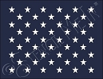 4288 * 50 Stars Stencil 9.25x12