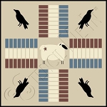 836 * Sheep & Crow Parcheesi Stencil 11.25x11.25