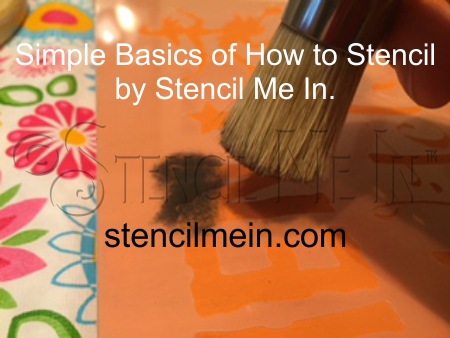 Simple Basics of How To Stencil by Stencil Me In