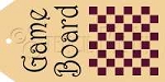 1675-HT21 * Game Board Hang Tag Stencil 2.375x4.75