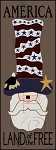3445 * Land Of The Free Stencil