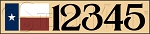 3481 * Texas Flag Address Stencil Stencil Set