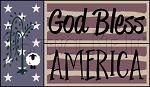 3630 * God Bless America Block Stencil Set