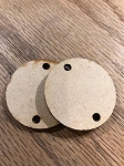 3788 * 12 Wooden Calendar Discs 1.5x1.5