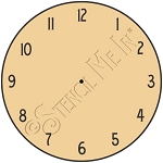 3859 * Clock Face Stencil