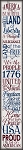 4124 * Tall America The Beautiful Typography Porch Stencil