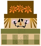 4169 *  Scarecrow Shaker Box Stencil Set