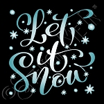 4178 * Let It Snow Stencil